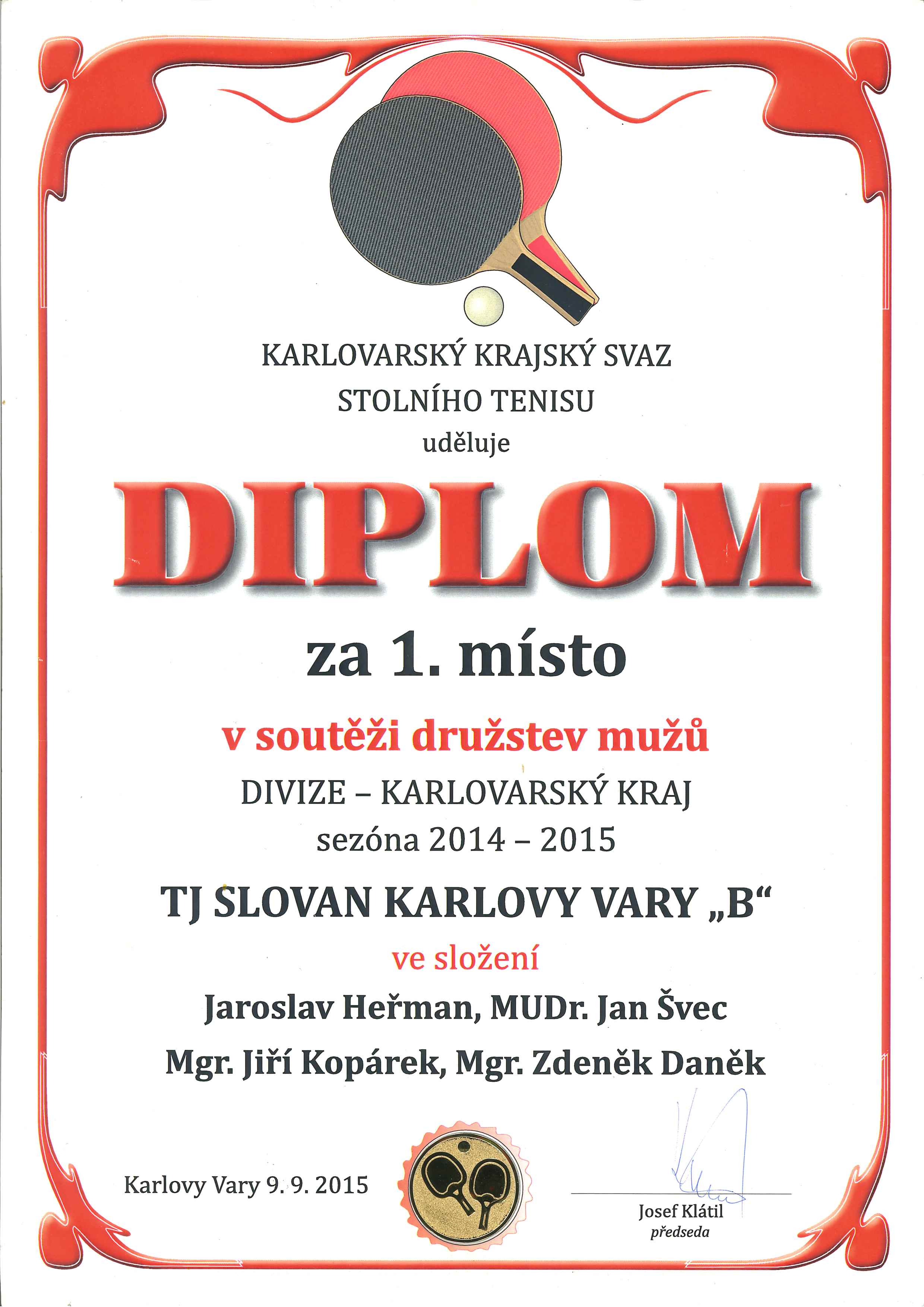 01 Slovan KV   Divize (diplom) 